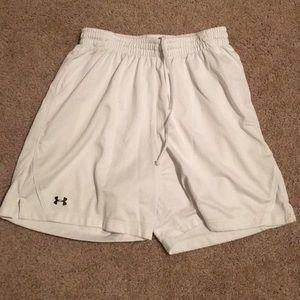 White Under Armour mesh shorts